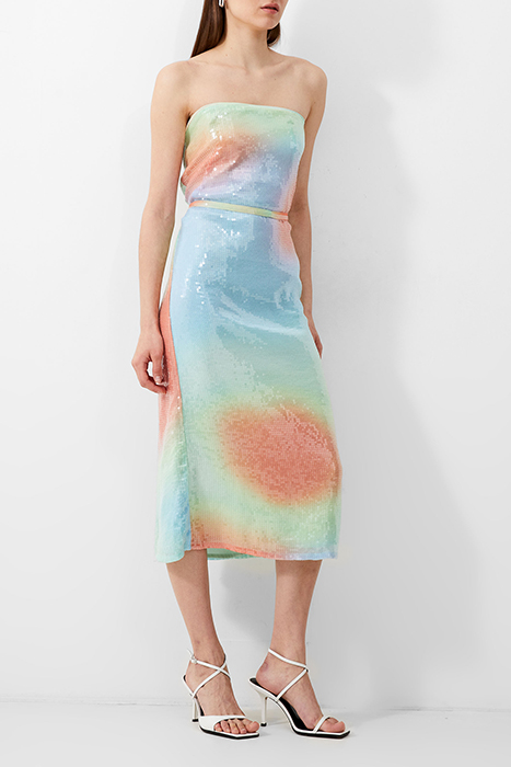 CARWEN ANISHA SEQUINNED DRESS BLUE 1