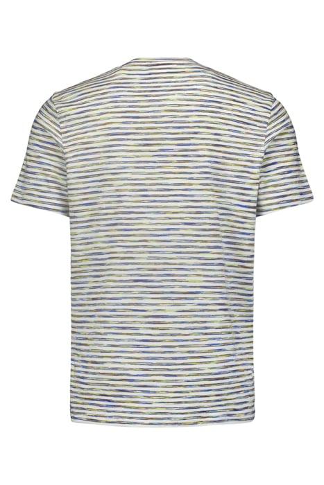 T-SHIRT CREWNECK MULTI COLOURED MELANGE STRIPES WHITE 5