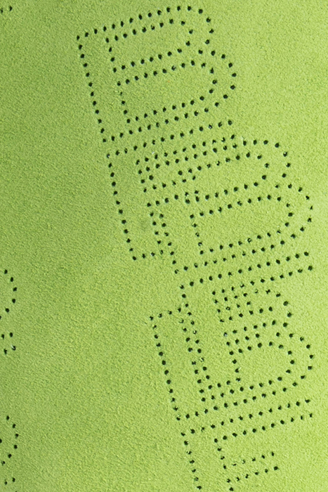 STEVIE 42 BRIGHT GREEN PERFORATED SUEDE LEATHER GREEN 6