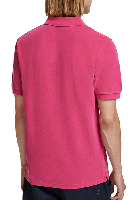 GARMENT-DYE ORGANIC PIQUE POLO CERISE 2