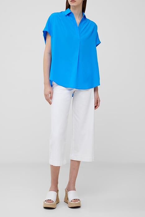 FRENCH CONNECTION CREPE LIGHT S/LESS POPOVER POPOVER SHIRT B 2