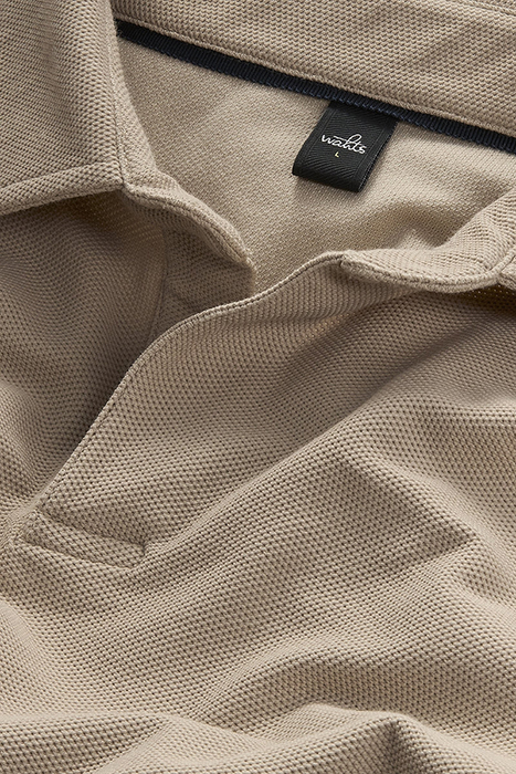 PAGE | TECH STRETCH POLO NEUTRAL SAND 2