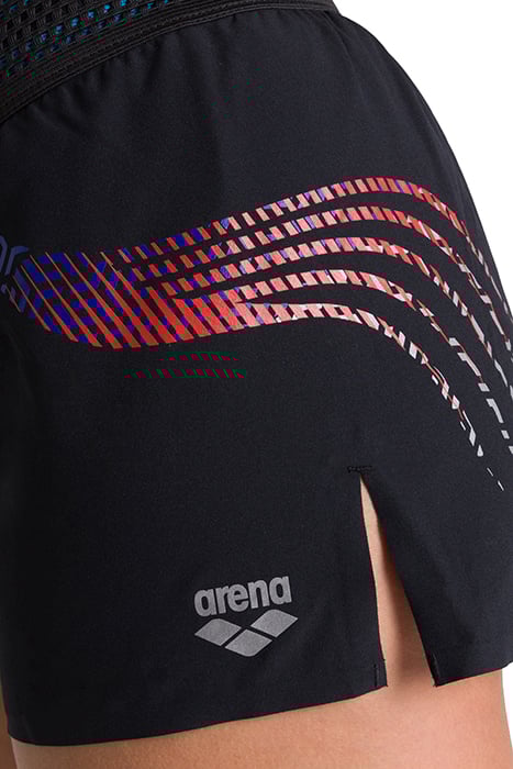 W A-ONE SHORT BLACK-FLUO RED 6