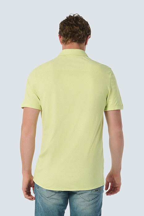 SHIRT SHORT SLEEVE JERSEY STRETCH MELANGE LIME 2