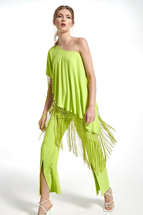 CREPE FABRIC LESTE TOP GREEN FLUOR 3