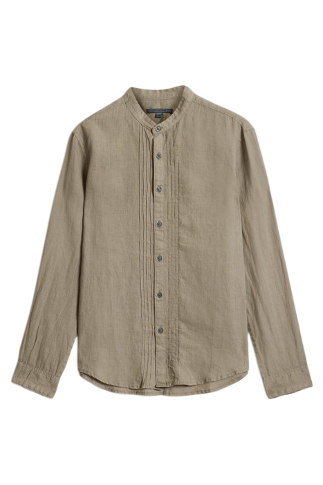 BRETT BAND COLLAR SHIRT HAZE 2