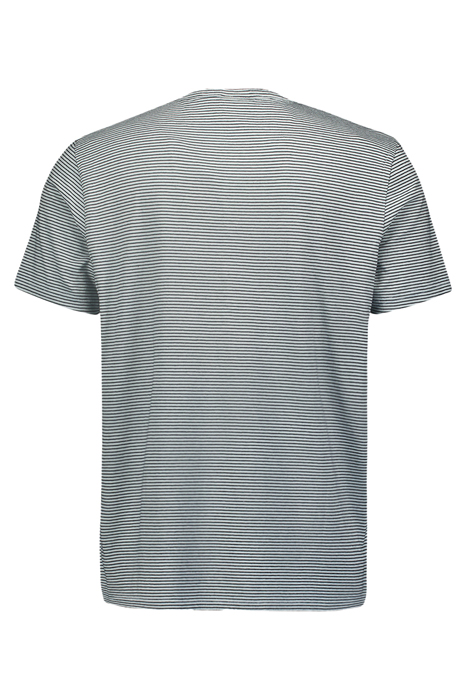 T-SHIRT GRANDDAD STRIPES GARMENT DYED SKY 2