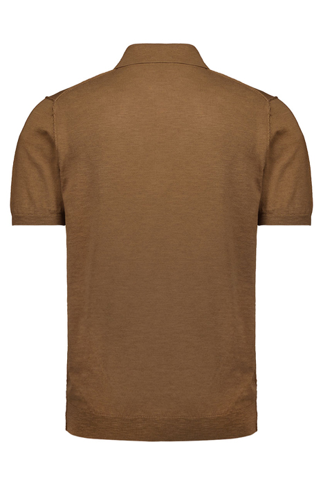 PULLOVER SHORT SLEEVE POLO BROWN 5