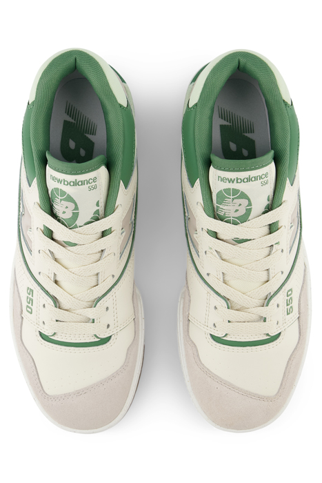 BBW550HK SNEAKERS IN OFF WHITE AND GREEN 3