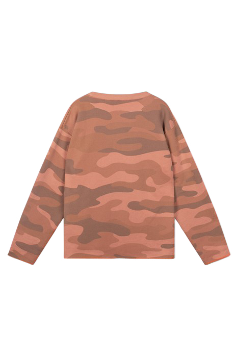 STATEMENT SWEATER CAMO SADDLE BROWN 3