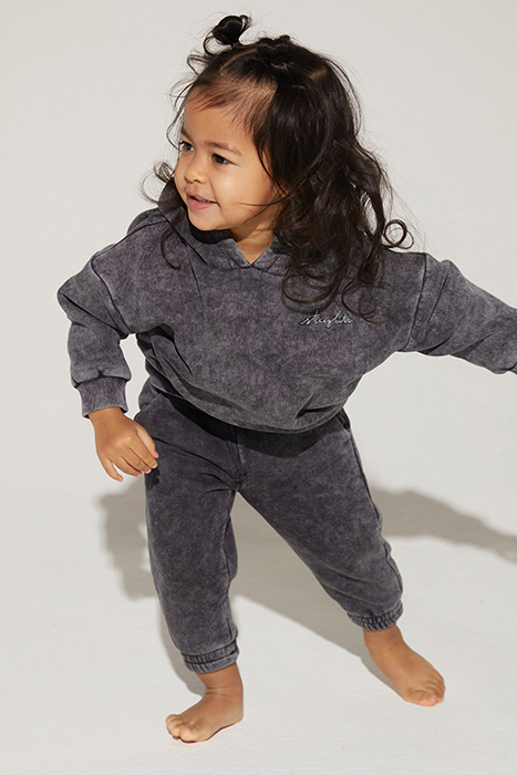 HODA KIDS SWEATPANTS WASHED BLACK 3