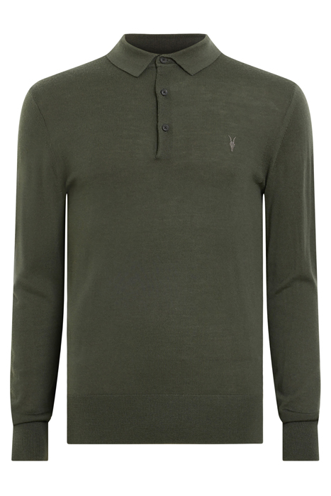 MODE MERINO LS POLO GRANGE GREEN 4
