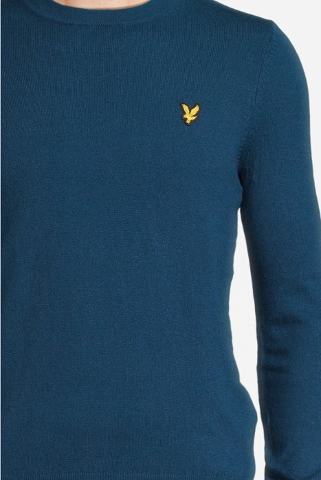 COTTON MERINO CREW NECK JUMPER APRES NAVY 4