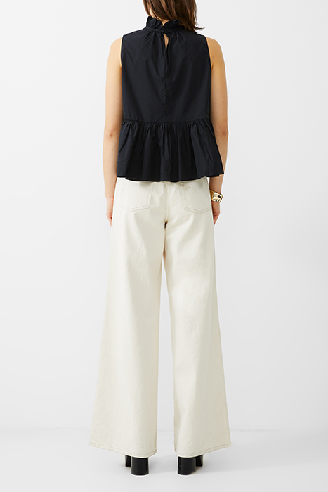 FRENCH CONNECTION RHODES POPLIN SHIRT BLACKOUT 2