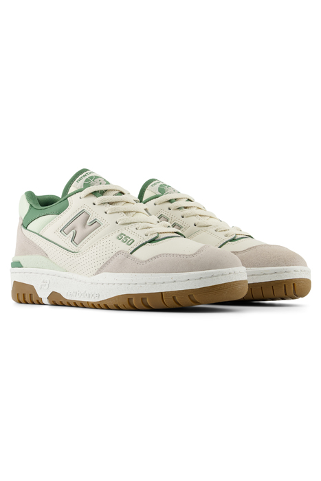 BBW550HK SNEAKERS IN OFF WHITE AND GREEN 2