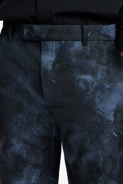 SLIM FIT PANTS WITH WELT HIP POCKETS AND BLUE STONE 3