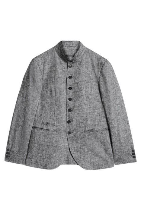 SLIM FIT MULTI BTN CLOSURE JACKET WITH S MED GREY 2