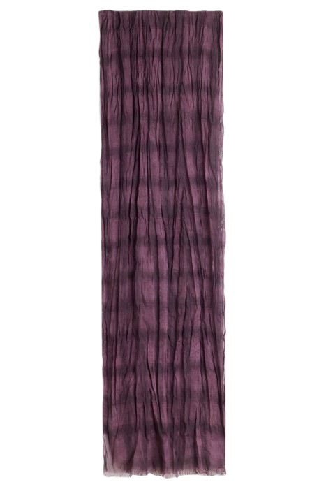 TONAL PRINTED PLAID SCARF PLUM 1