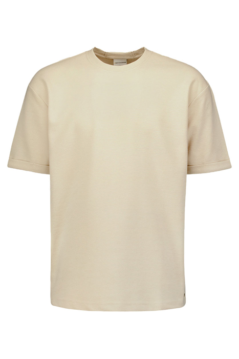 T-SHIRT CREWNECK SOLID JACQUARD CEMENT 4