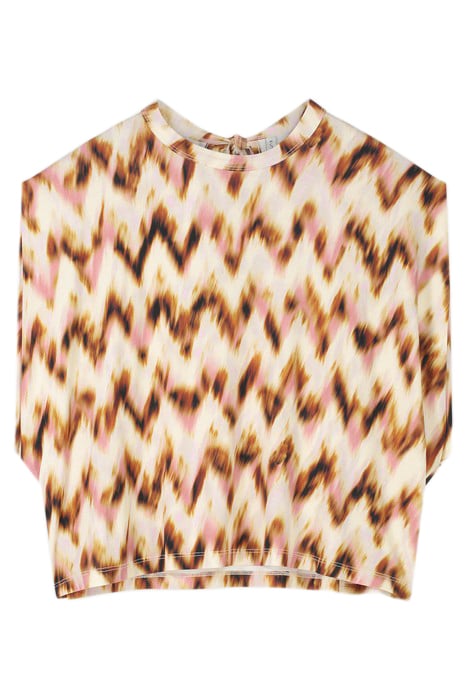 TOP BLURRED ZIG ZAG PRINT MULTICOLOUR 1