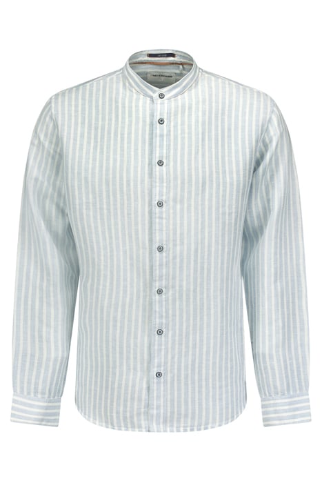 SHIRT GRANDDAD STRIPE WITH LINEN CLOUD 4