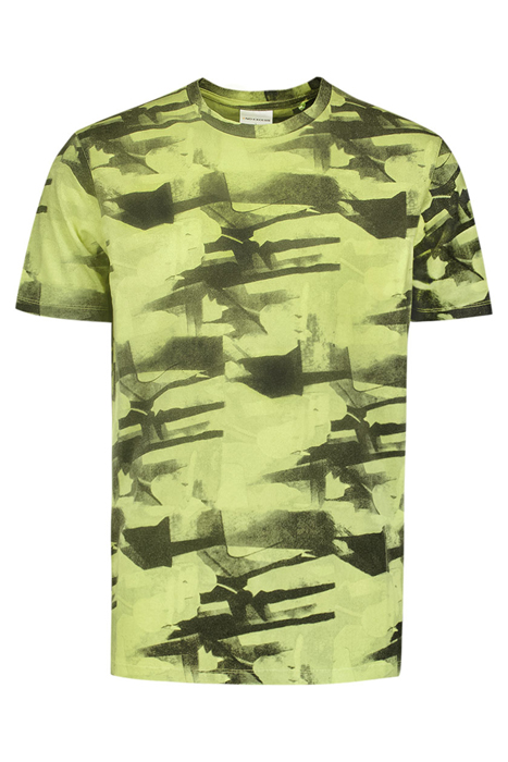 T-SHIRT CREWNECK ALLOVER PRINTED SLUB GARMENT DYED SKY 4