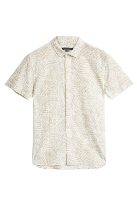LOREN SHORT SLEEVE SHIRT IN PALM PRINT S TERRA 2