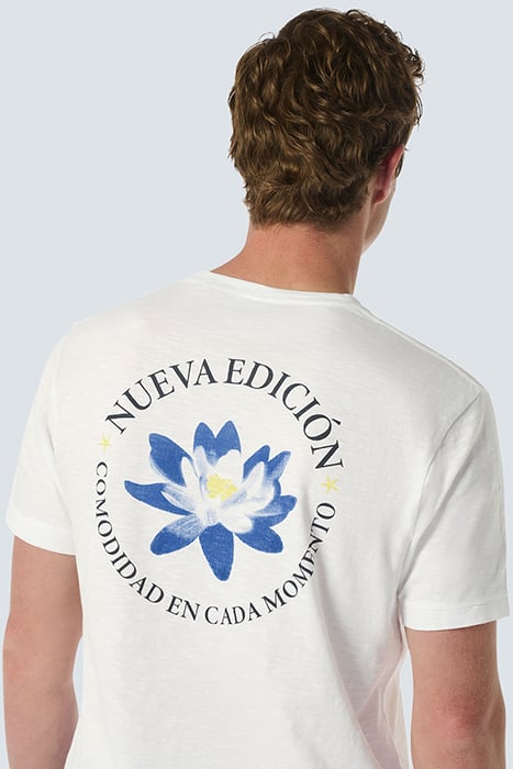 T-SHIRT CREWNECK PLACED PRINTS GARMENT DYED SLUB WHITE 6