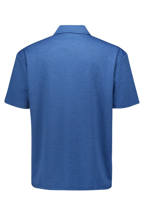 POLO ZIP MELANGE COBALT 2