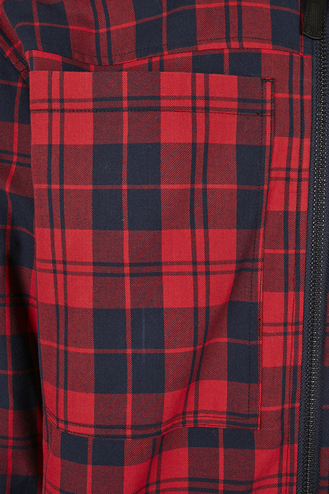 SOUTHPOLE CHECK FLANNEL SHERPA JACKET RED 9