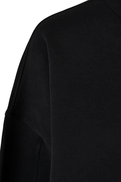 LADIES OVERSIZED ORGANIC CREWNECK BLACK 9