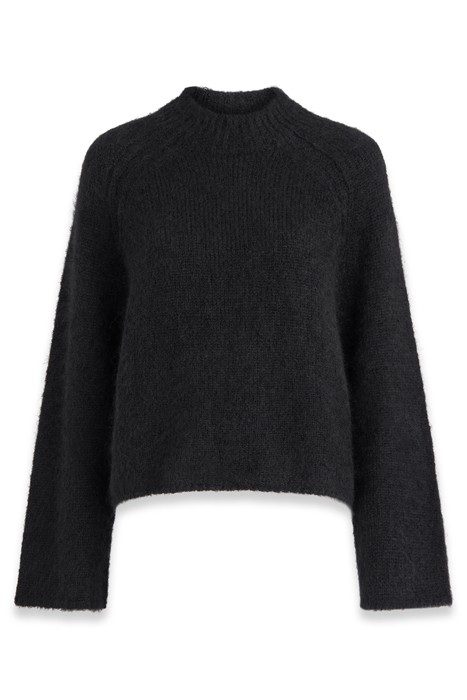 MAULDEN MOCK NECK JUMPER BLACK 3