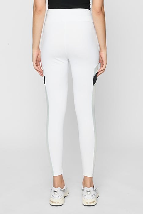 LADIES STARTER HIGHWAIST SPORTS LEGGINGS WHITE/BLACK 2