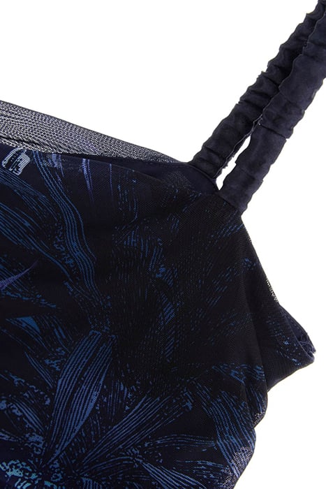 SL SHIRRED MESH DINA ETCHED TROPICAL PRIN 9