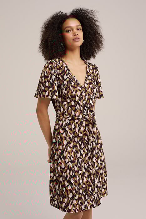 DRESS MIDI RUST BROWN 1