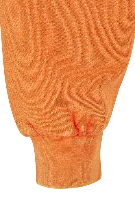 LADIES CROPPED FLOWER EMBROIDERY TERRY CREWNECK VINTAGEORANG 10