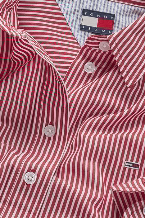 TJW CRP RELAXED FIT SHIRT RED/WHITE STRIPE 7