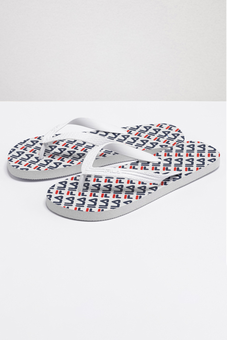 TROY LOGO SLIPPER WHITE 2