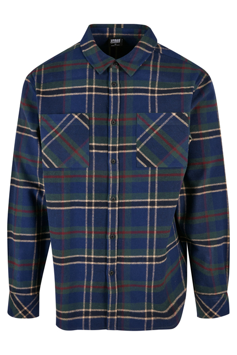 CHECKED MOUNTAIN SHIRT DARKBLUE/BOTTLEGREEN 3