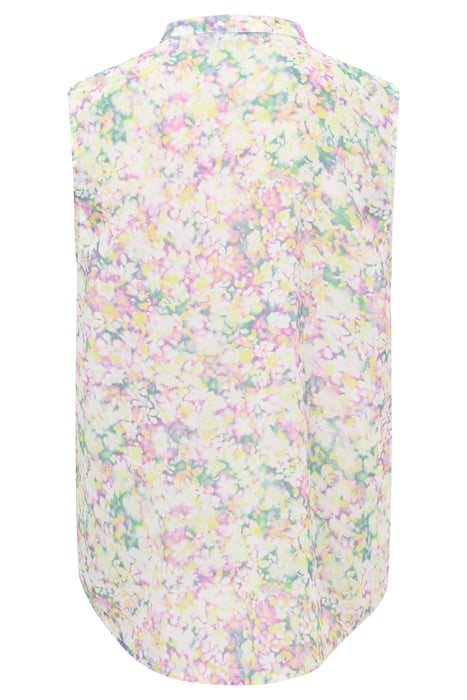 DONNA RUFFLE SLEEVELESS TOP SZ18 STRAWB SHAKE ML 2