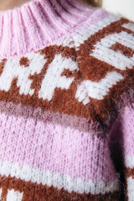 XIMENIA CR INTARSIA KNITTED SWEATER MULTICOLOR 3