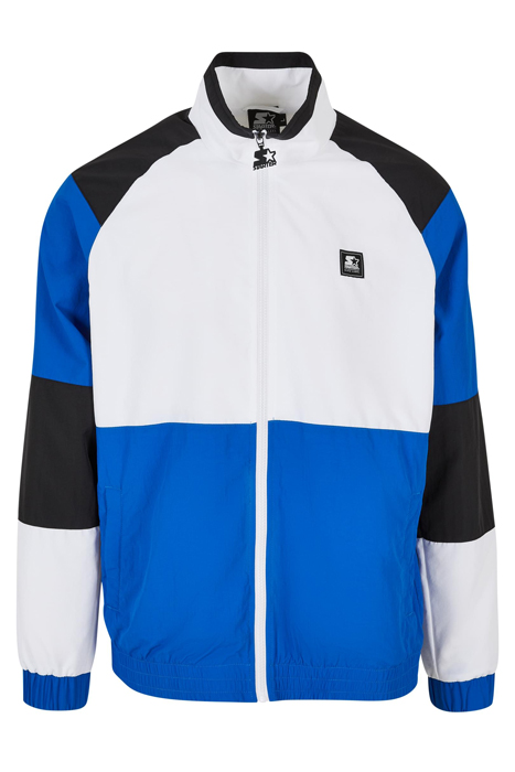STARTER COLOR BLOCK RETRO JACKET WHITE/COBALTBLUE/BLACK 4