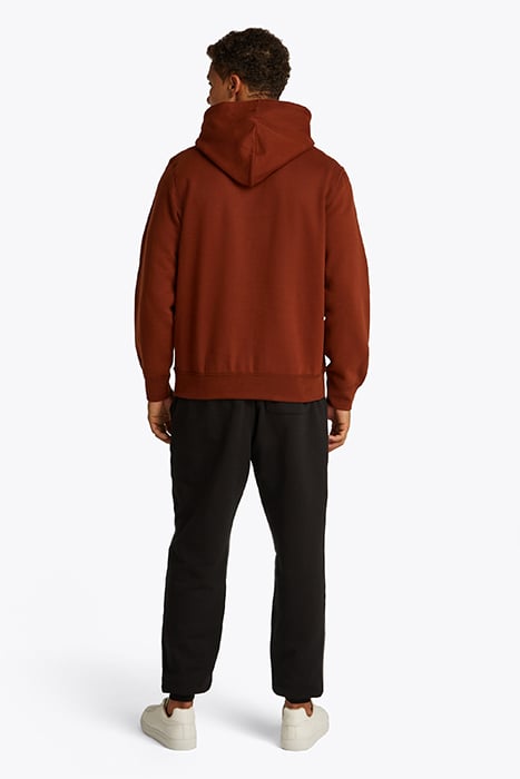 SEASONAL FLEECE HOODY NORMAL FIT RICH MOCHA 3
