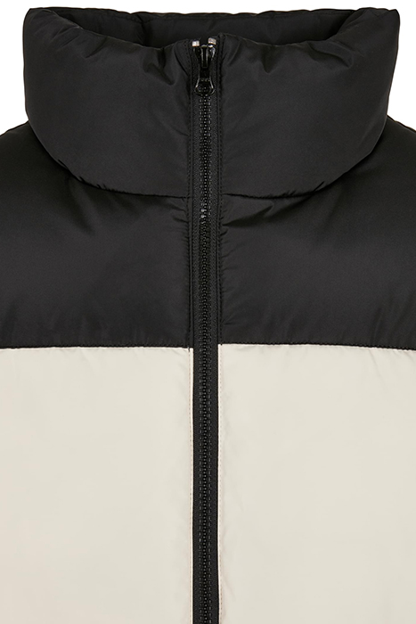 BLOCK PUFFER VEST BLACK/WHITESAND 9
