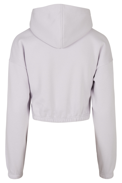 LADIES SHORT OVERSIZED SWEAT HOODY SOFTLILAC 4