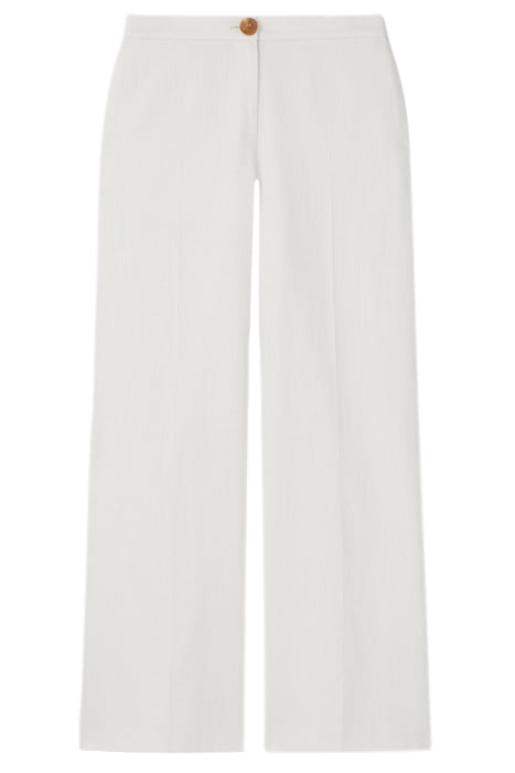 AMI WIDE WIDE-LEG & FLARED JEANS  ECRU 3