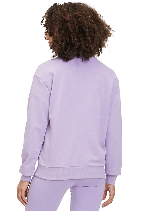 BANTIN SLIGHTLY CROPPED CREW SWEAT VIOLA 2