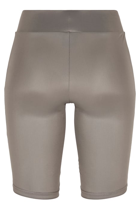 LADIES SYNTHETIC LEATHER CYCLE SHORTS ASPHALT 5