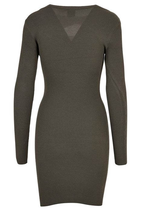 LADIES CUT OUT DRESS OLIVE 5
