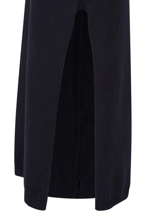 LADIES KNITTED ECO VISCOSE TURTLENECK DRESS BLACK 9